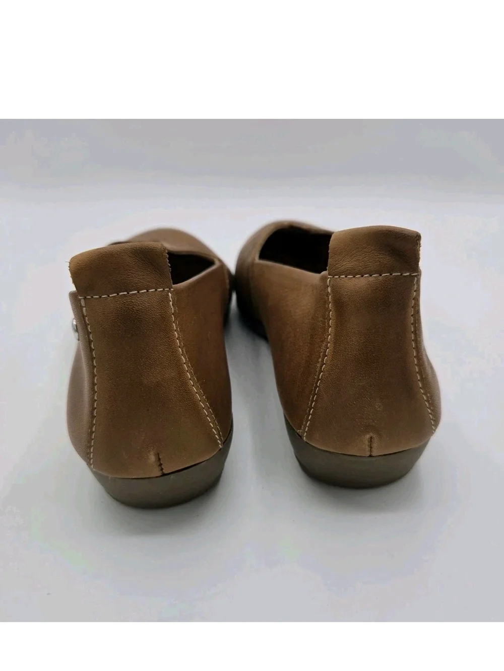 Pikolinos Aledo Ballet Flats Brandy Leather Perforated Detaling Brown Size 39 8